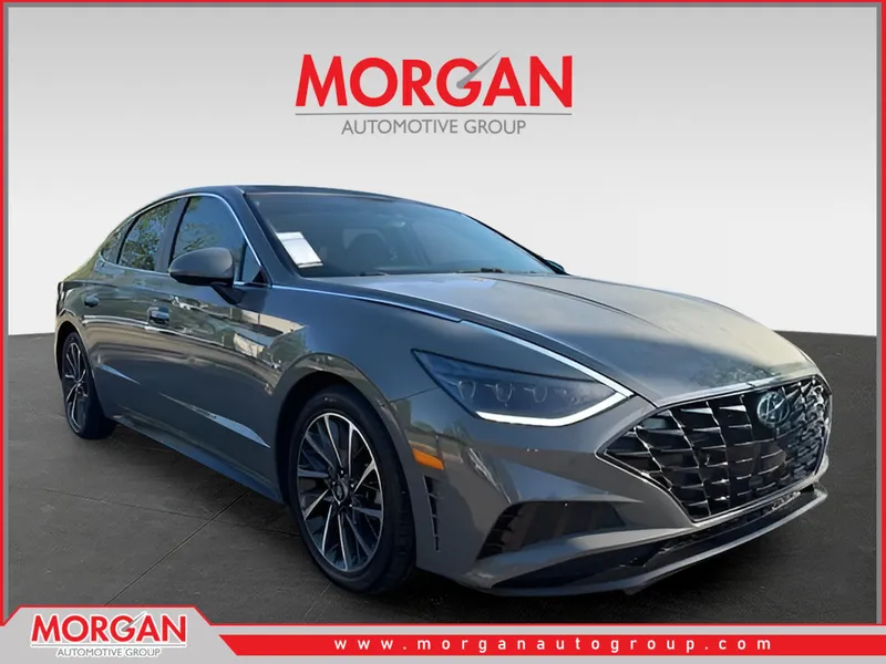 2020 Hyundai Sonata Limited in Gray — front three-quarter view