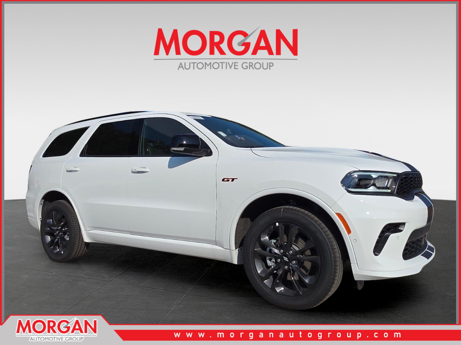 2026 Dodge Durango GT Plus in White — front three-quarter view