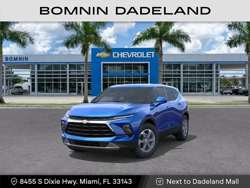 2026 Chevrolet Blazer 2LT in Riptide Blue Metallic — front three-quarter view