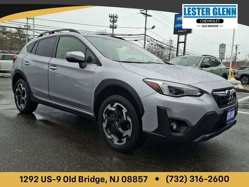 2023 Subaru Crosstrek Limited in Ice Silver Metallic — front three-quarter view