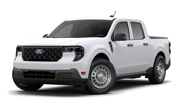 2026 Ford Maverick XL in Oxford White — front three-quarter view