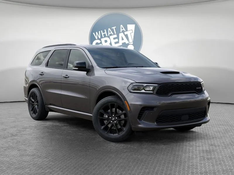 2026 Dodge Durango GT Plus in Vapor Gray Exterior Paint — front three-quarter view