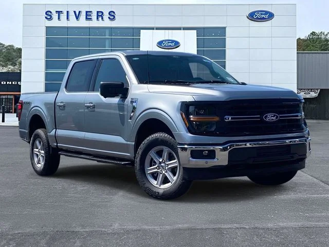 2026 Ford F-150 XLT in Silver — front three-quarter view