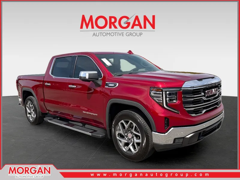 2022 GMC Sierra 1500 SLT in Red — front three-quarter view