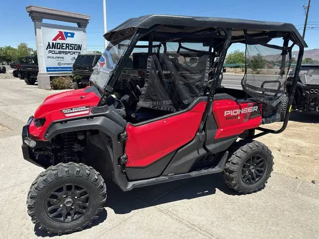 2022 Honda® Pioneer 1000-5 Deluxe — front three-quarter view