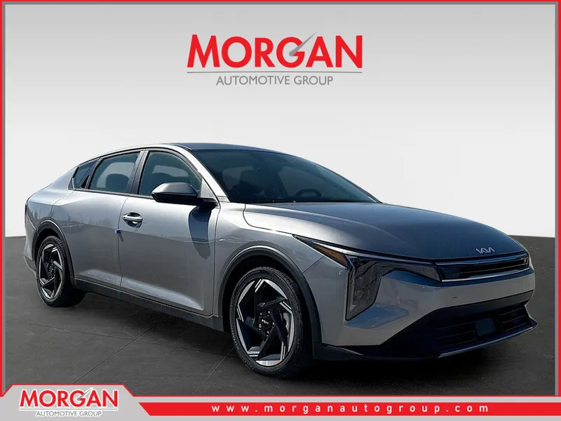 2025 Kia K4 EX in Steel Gray — front three-quarter view
