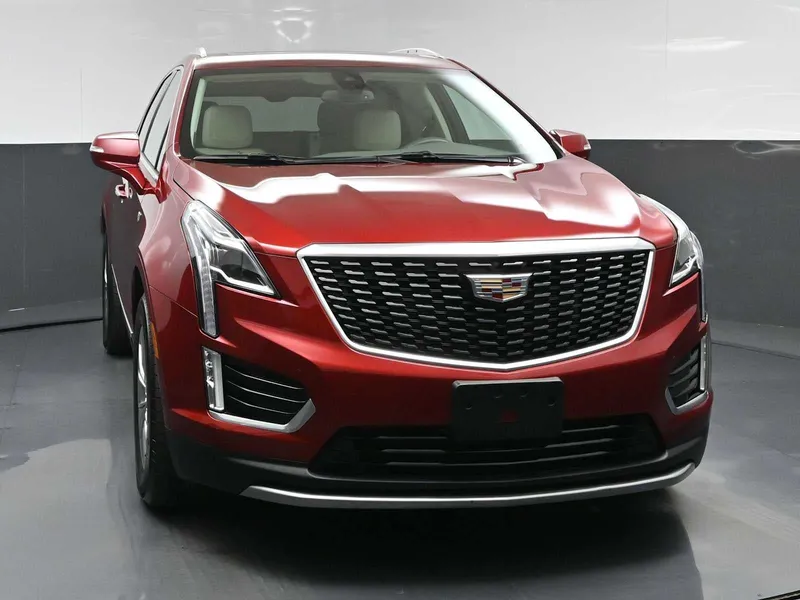 2023 Cadillac XT5 Premium Luxury in Radiant Red Tintcoat — front three-quarter view