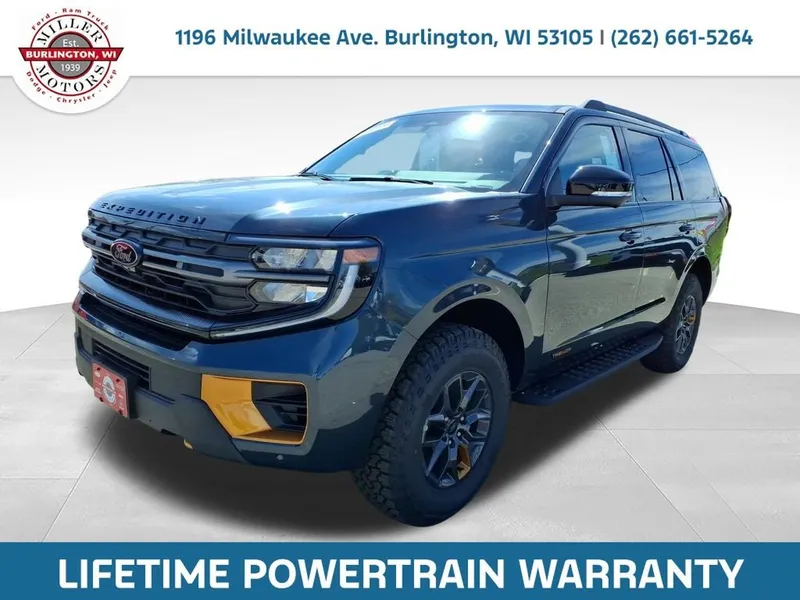 2026 Ford Expedition Tremor in Blue Metallic — front three-quarter view