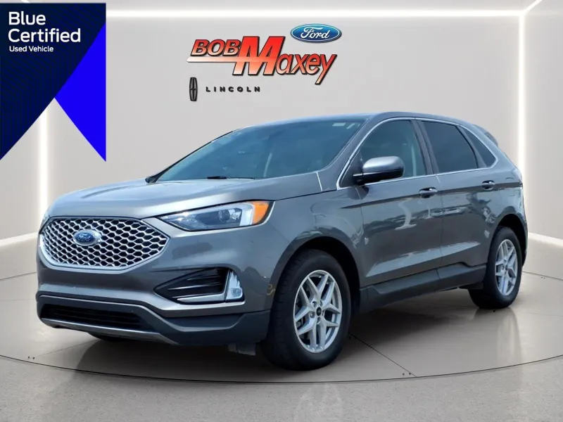 2023 Ford Edge SEL in Carbonized Gray M7 — front three-quarter view