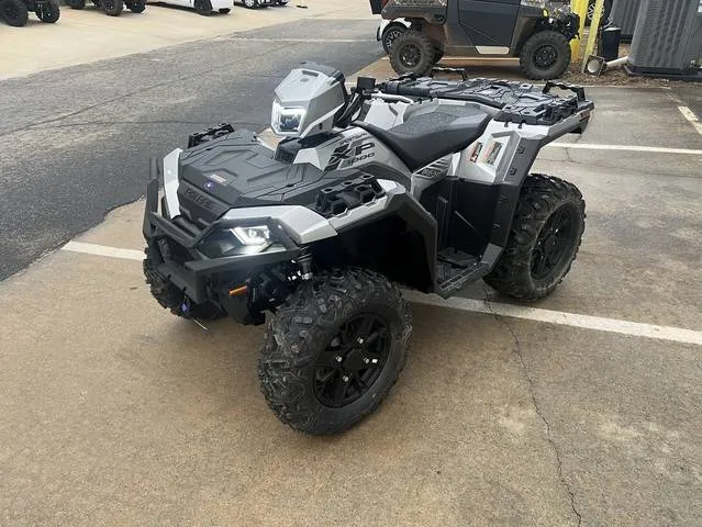 2026 Polaris® Sportsman XP 1000 EPS Ultimate Ride Command Turbo Silver — front three-quarter view