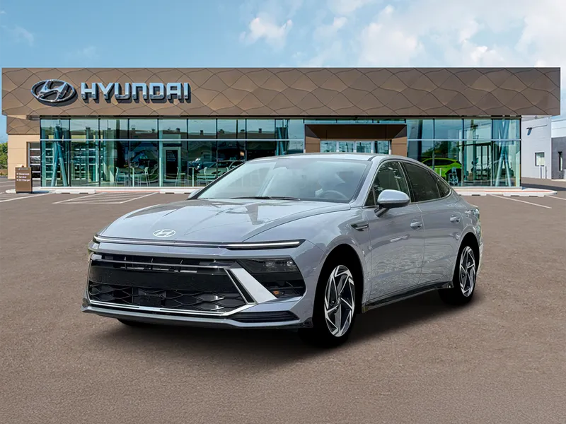 2026 Hyundai SONATA SEL Sport in Blue — front three-quarter view