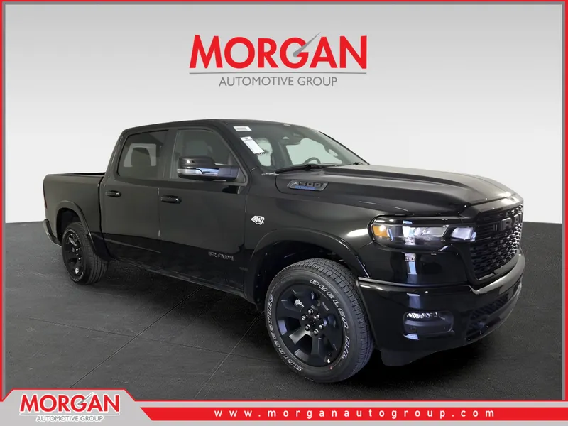 2026 Ram 1500 Big Horn/Lone Star in Black — front three-quarter view