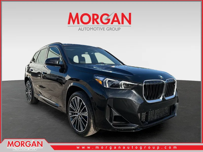 2025 BMW X1 M35i in Black Sapphire Metallic — front three-quarter view