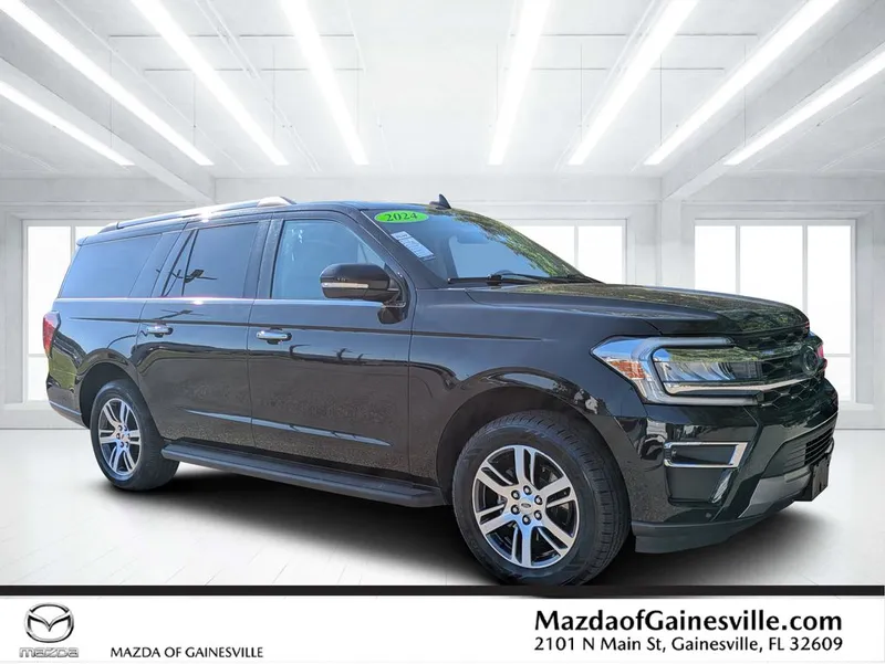 2024 Ford Expedition Max Limited in Black — front three-quarter view