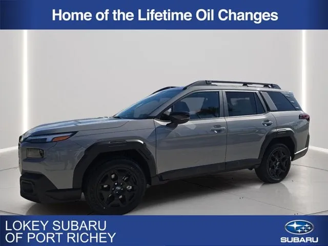 2026 Subaru Outback Limited in River Rock Pearl — front three-quarter view