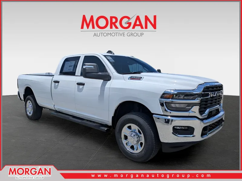 2026 Ram 2500 Tradesman in White — front three-quarter view