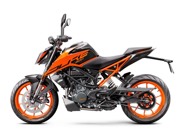 2023 KTM 200 Duke — front three-quarter view