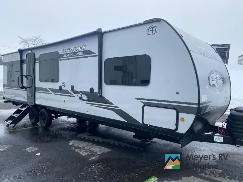 2026 Forest River RV Cherokee Grey Wolf Black Label 27LHBL — front three-quarter view