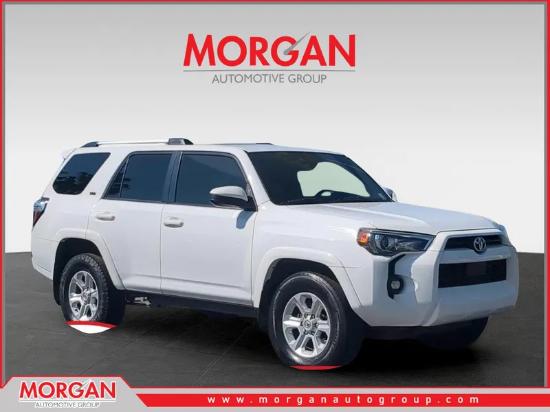 2021 Toyota 4Runner SR5 in White — front three-quarter view