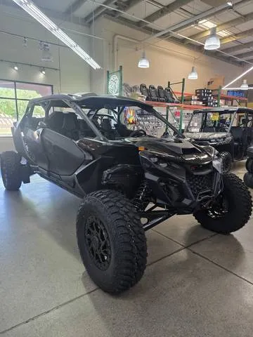 2026 Can-Am® Maverick R Max X RS With Smart-Shox — front three-quarter view
