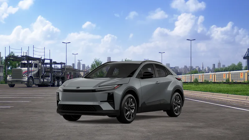 2026 Toyota C-HR SE in Cement — front three-quarter view