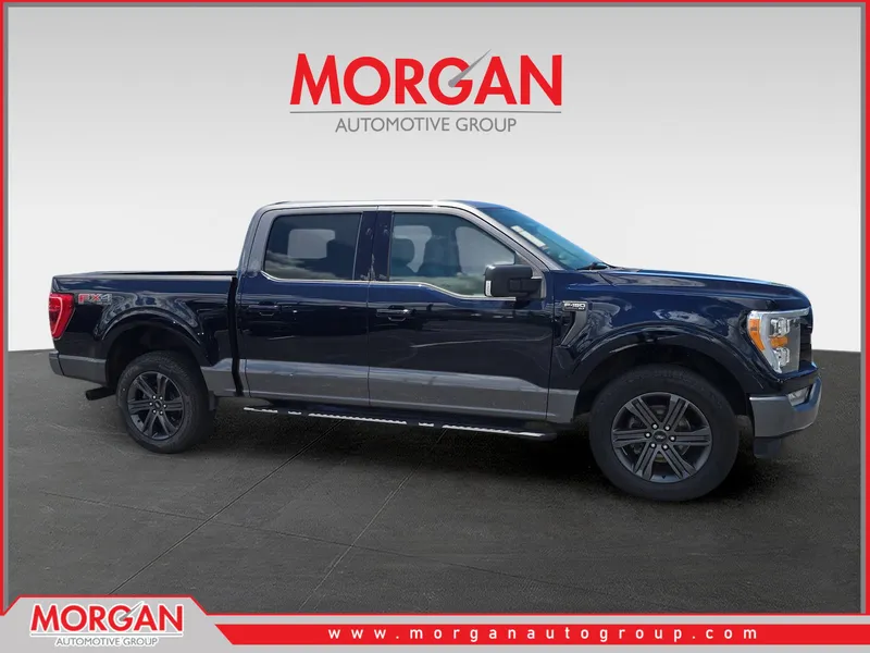 2023 Ford F-150 XLT in Blue — front three-quarter view