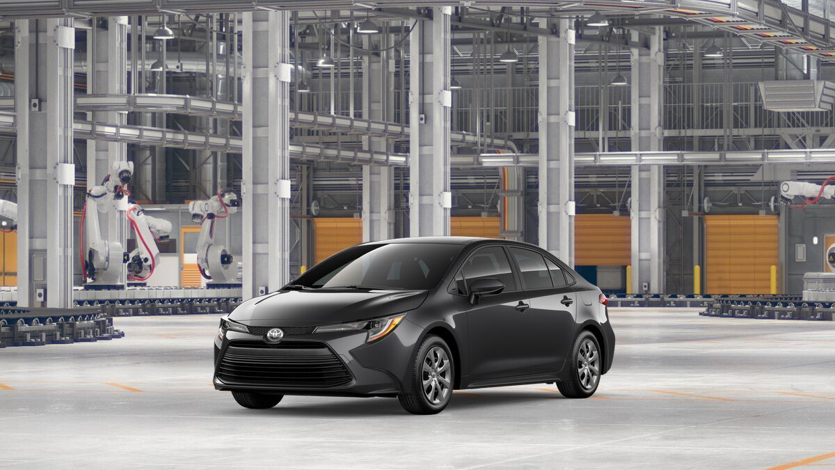 2026 Toyota Corolla LE in Underground — front three-quarter view