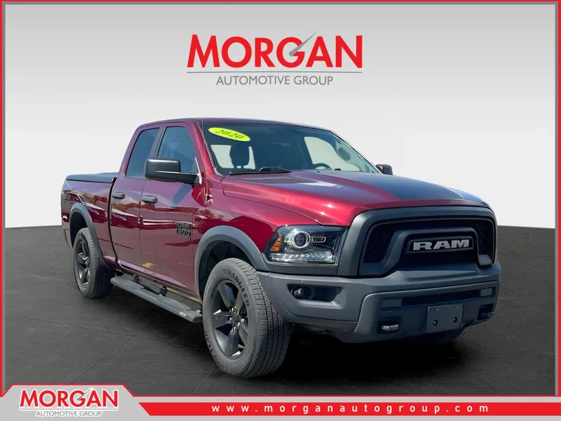 2020 Ram 1500 Classic Warlock in Red — front three-quarter view
