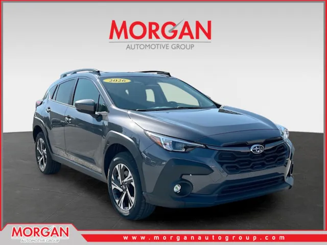 2026 Subaru Crosstrek Premium in Gray — front three-quarter view
