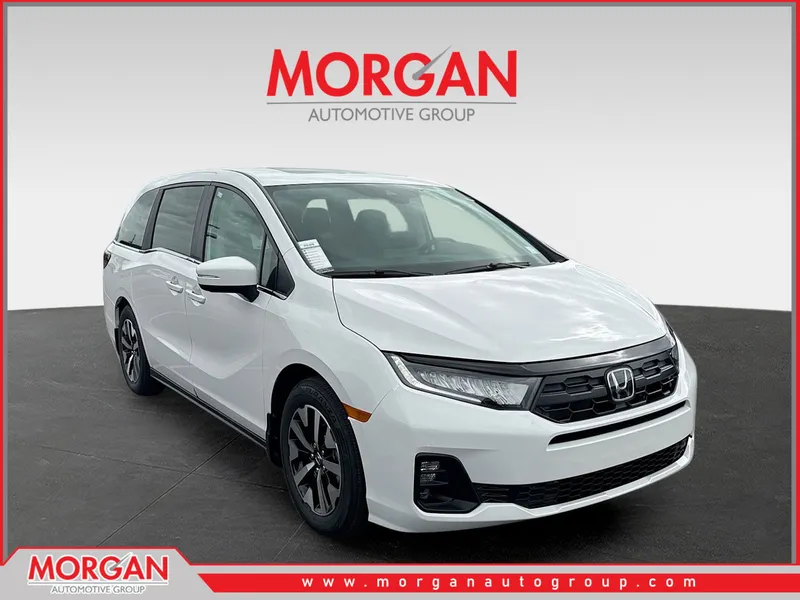 2026 Honda Odyssey EX-L in Platinum White Pearl — front three-quarter view