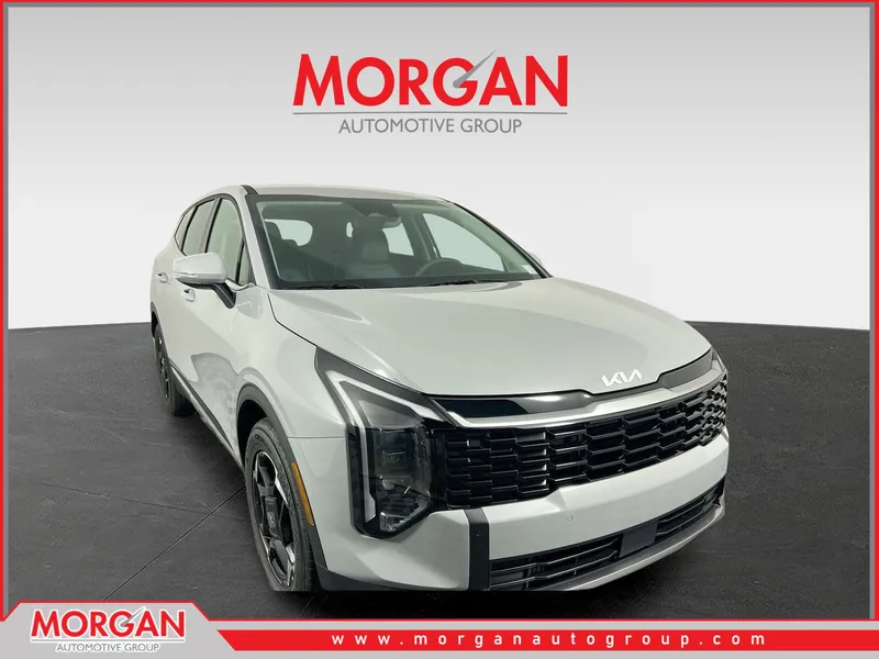 2026 Kia Sportage EX in Wolf Gray — front three-quarter view