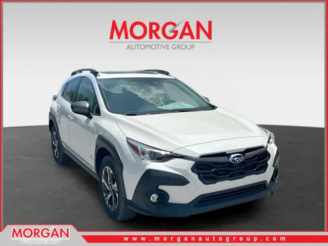 2026 Subaru Crosstrek Premium in White — front three-quarter view