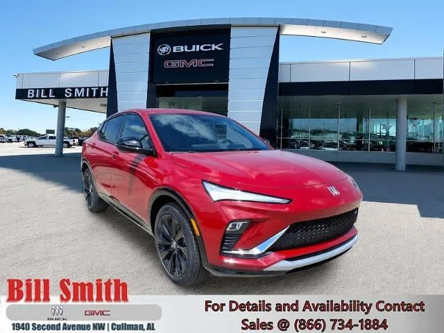 2026 Buick Envista Sport Touring in Brilliant Red — front three-quarter view