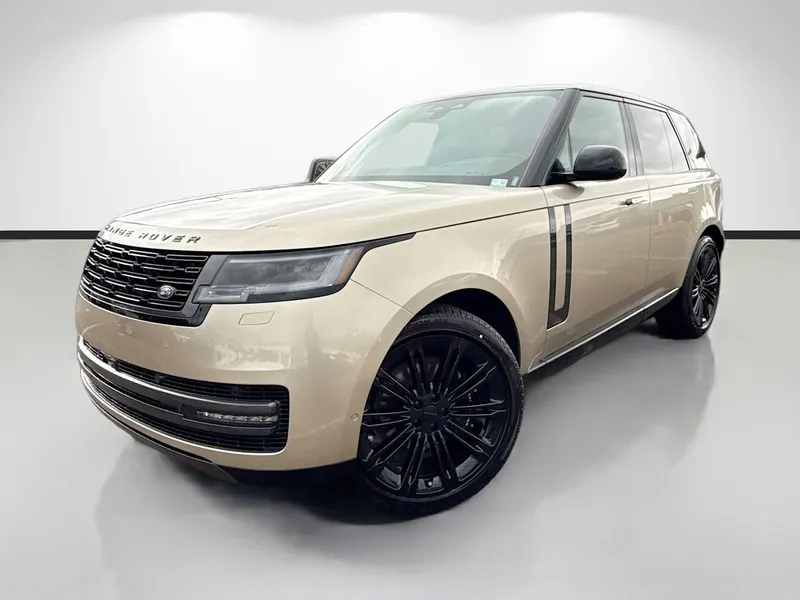 2026 Land Rover Range Rover Autobiography in Sunset Gold SV Bespoke Ultra Metallic Gloss — front three-quarter view
