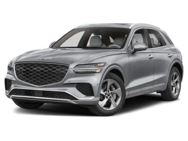 2026 Genesis GV70 2.5T ADVANCED in Ceres Blue — front three-quarter view