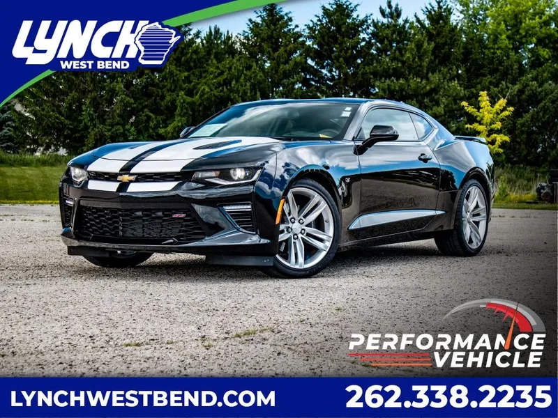 2016 Chevrolet Camaro 2SS in Mosaic Black Metallic — front three-quarter view