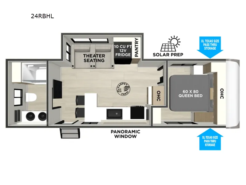 2026 Forest River RV Wildwood Heritage Glen Hyper-Lyte 24RBHL — front three-quarter view
