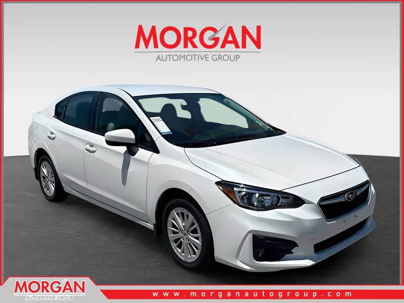 2017 Subaru Impreza 2.0i Premium in White — front three-quarter view