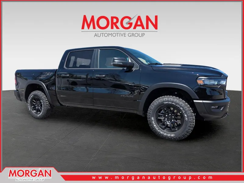 2026 Ram 1500 Rebel in Black — front three-quarter view