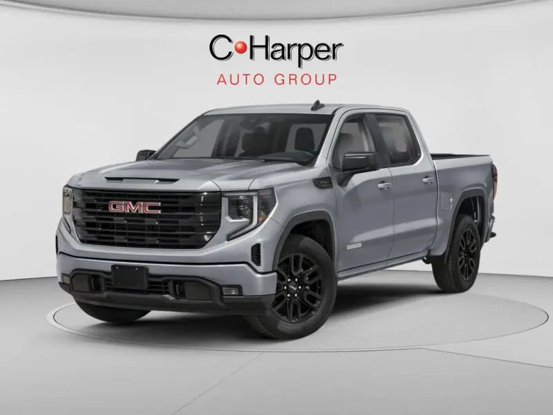 2026 GMC Sierra 1500 Elevation in Sterling Metallic — front three-quarter view