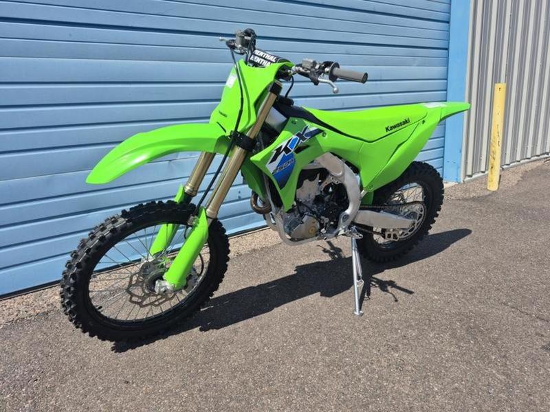 2026 Kawasaki KX250X — rear three-quarter view