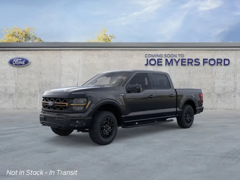 2026 Ford F-150 in Agate Black — front three-quarter view