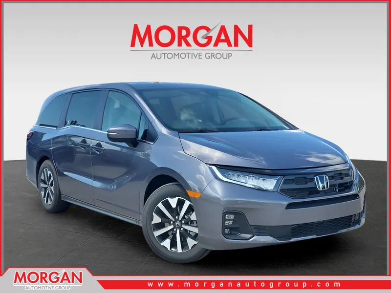 2026 Honda Odyssey EX-L in Modern Steel Metallic — front three-quarter view