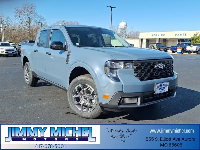 2026 Ford Maverick XLT in Azure Gray Metallic — front three-quarter view