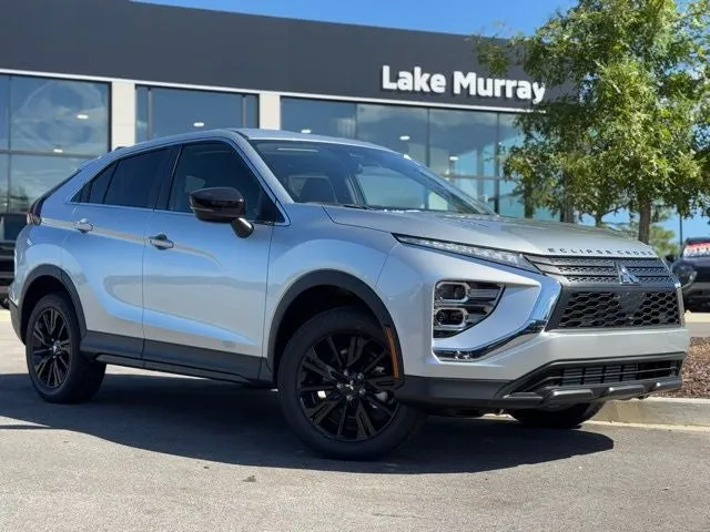 2025 Mitsubishi Eclipse Cross LE in Alloy Silver Metallic — front three-quarter view
