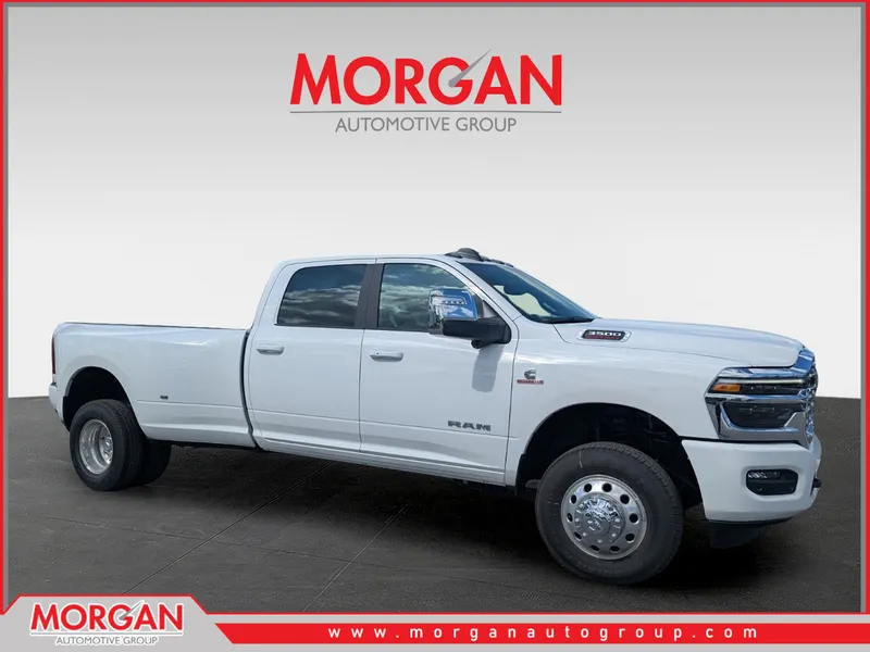 2026 Ram 3500 Tradesman in White — front three-quarter view