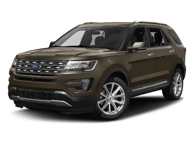 2017 Ford Explorer Limited in Smoked Quartz Metallic Tinted Clearcoat — front three-quarter view