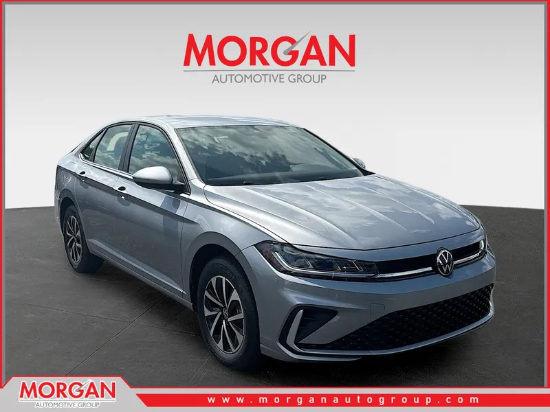 2026 Volkswagen Jetta S in Silver Metallic — front three-quarter view
