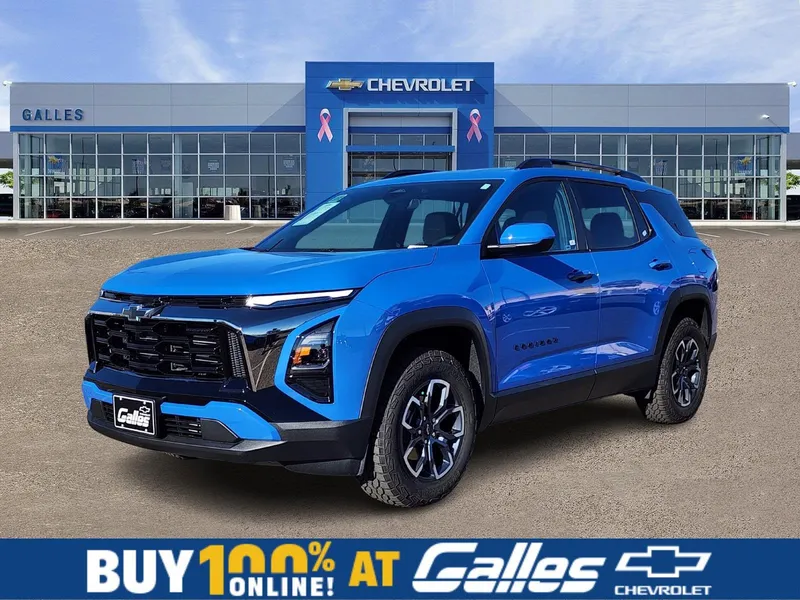 2026 Chevrolet Equinox ACTIV in Reef Blue Metallic — front three-quarter view