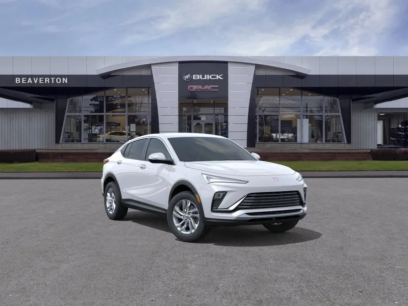 2026 Buick Envista Preferred in Summit White — front three-quarter view